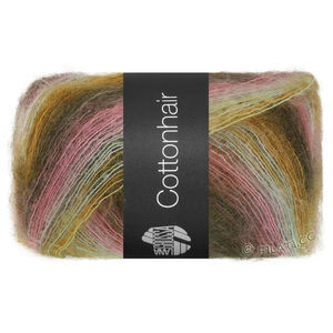 COTTONHAIR - von Lana Grossa | 109-Altrosa/Goldbraun/Minttürkis/Graubraun/Dunkelgrün