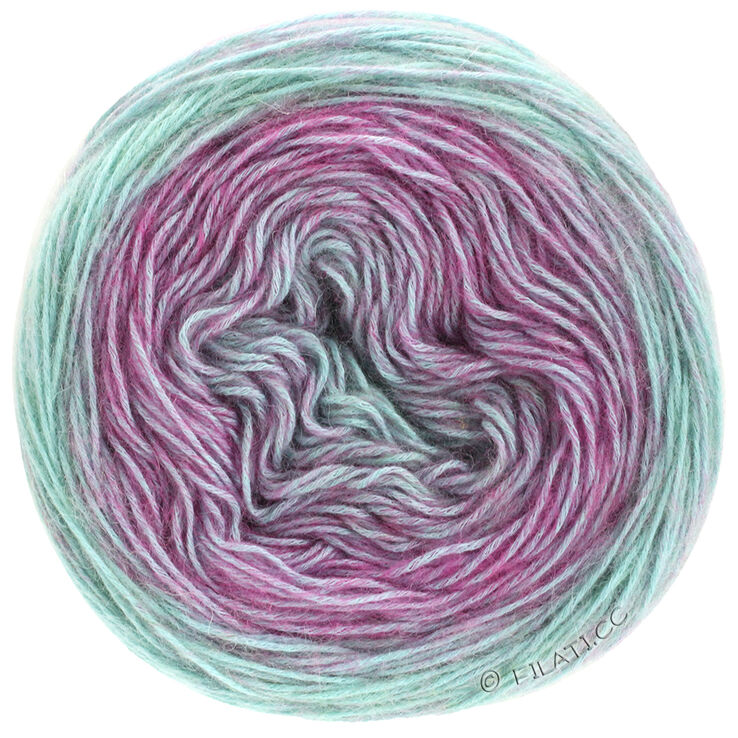 Lana Grossa ECOPUNO Dégradé | 401-Fuchsia/Mint