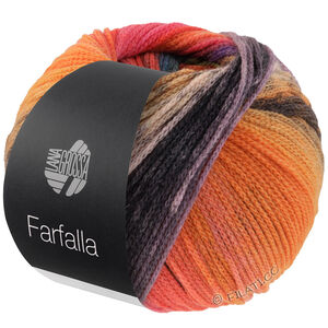 FARFALLA - von Lana Grossa | 02-Rosabeige/Graubraun/Orange/Hellorange/Mokka/Nachtblau/Himbeer/Brombeer