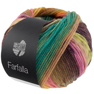 FARFALLA - von Lana Grossa | 06-Pfirsich/Camel/Graugrün/Erika/Pistazie/Graubraun/Grauviolett/Grün/Türkis/Nussbraun