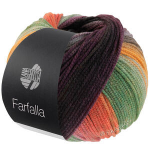 FARFALLA - von Lana Grossa | 09-Orange/Mint/Grau/Grün/Dunkelgrün/Schwarzgrün/Rost/Fuchsia/Brombeer/Graublau