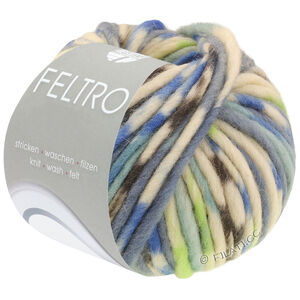 FELTRO Fuoco - von Lana Grossa | 733-Hellblau/Blau/Hellgrau/Dunkelgrau/Hellgrün/Natur