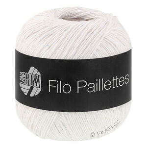 FILO PAILLETTES - von Lana Grossa | 01-Weiß