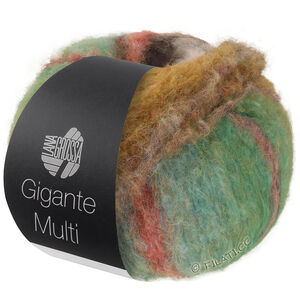 GIGANTE MULTI - von Lana Grossa | 105-Graugrün/Rotviolett/Dunkeljeans/Gelborange/Geranienrosa/Oliv/Moosgrün