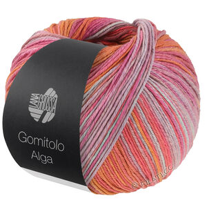 GOMITOLO ALGA - von Lana Grossa | 2021-Rot/Orange/Fuchsia/Mint/Brombeer/Grau