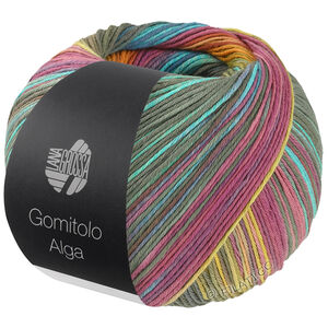 GOMITOLO ALGA - von Lana Grossa | 2027-Graugrün/Türkis/Fuchsia/Gelb/Frühlingsgrün/Orange/Oliv/Himmelblau/Blau/Altrosa/Weiß