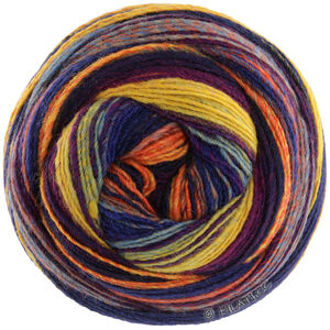 GOMITOLO ARTE - von Lana Grossa | 1020-Gelb/Schwarz/Oliv/Graublau/Rotviolett/Graubeige/Orange/Dunkelviolett/Neonorange