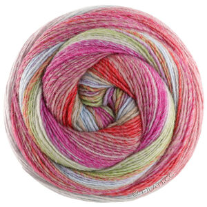 GOMITOLO ARTE - von Lana Grossa | 1023-Erdbeer/Rotviolett/Hellgrau/Lindgrün/Hellblau/Beige/Orange/Rot/Pink/Fuchsia