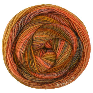 GOMITOLO GALA - von Lana Grossa | 4046-Orange/Nougat/Ocker/Helloliv/Dunkeloliv/Grünbraun/Graurot