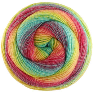 GOMITOLO VERSIONE - von Lana Grossa | 450-Himbeer/Hummer/Orange/Gelb/Limette/Jade/Türkis/Fuchsia