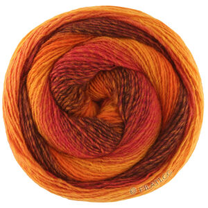 GOMITOLO VERSIONE - von Lana Grossa | 457-Terrakotta/Schokobraun/Dunkelbraun/Tonrot/Rotorange/Dottergelb/Orange