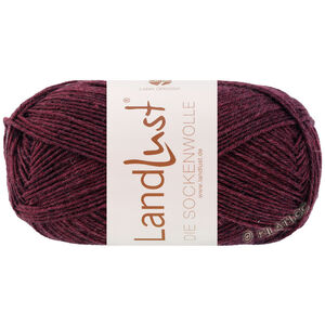 LANDLUST DIE SOCKENWOLLE 50g Mélange - von Lana Grossa | 1602-Weinrot meliert