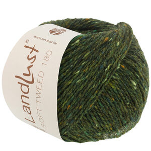 LANDLUST Soft Tweed 180 - von Lana Grossa | 107-Dunkelgrün meliert
