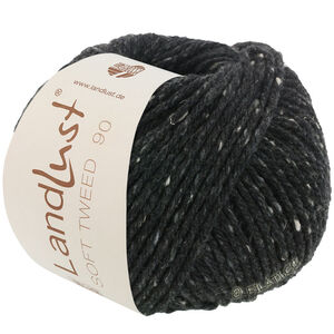 LANDLUST Soft Tweed 90 - von Lana Grossa | 06-Schwarz meliert