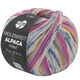 Lana Grossa MEILENWEIT 6-FACH 150g Alpaca Print | 1109-Fuchsia/Lila/Violett/Safrangelb/Weiß/Graublau/Jeans