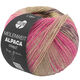Lana Grossa MEILENWEIT 6-FACH 150g Alpaca Print | 1201-Pink/Rosa/Aubergine/Beige/Senf/Dunkelbraun