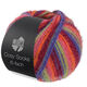 Lana Grossa MEILENWEIT 6-FACH 150g Cosy Socks Multi Stripes | 2205-Bordeaux/Blau/Graubeige/Fuchsia/Orange