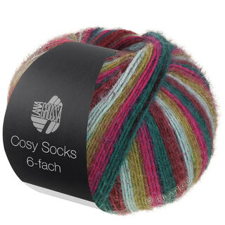 MEILENWEIT 6-FACH 150g Cosy Socks Multi Stripes von Lana Grossa