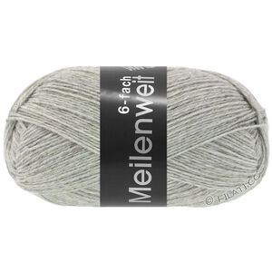 MEILENWEIT 6-FACH 150g - von Lana Grossa | 9244-Hellgrau meliert