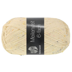 MEILENWEIT 6-FACH 150g - von Lana Grossa | 9862-Ecru meliert