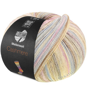 MEILENWEIT 100g Cashmere Inverno - von Lana Grossa | 126-Hellblau/Flieder/Ecru/Hellgrau/Vanille/Grau/Taupe