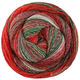 Lana Grossa GOMITOLO (Christmas Edition Lurex) | 120-Graurot/Weißrot/Ecru/Dunkelgrün/Graugrün/Grünrot/Dunkelrot/Jade/Rot gestreift