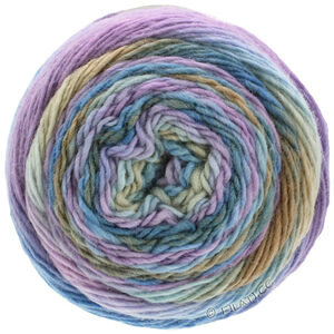 MEILENWEIT 100g Color Mix Multi - von Lana Grossa | 8002-Graubraun/Grège/Kornblume/Flieder/Pastellblau