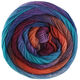 Lana Grossa MEILENWEIT 100g Color Mix Multi | 8019-Orange/Dunkelbraun/Tintenblau/Royal/Türkis/Lila/Rotviolett