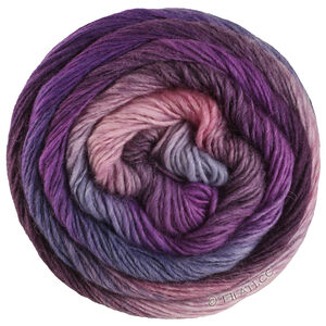 MEILENWEIT 100g Color Mix Soft - von Lana Grossa | 8067-Blauviolett/Dunkelviolett/Altrosa/Fliederblau/Veilchenblau