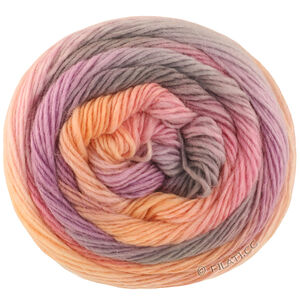 MEILENWEIT 100g Color Mix Soft - von Lana Grossa | 8069-Hellgrau/Rosé/Lachs/Nelkenrosa/Rosenquarz/Hellorange/Grau/Mauve