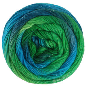 MEILENWEIT 100g Merino Color Mix Sparks - von Lana Grossa | 7612-Seegrün/Smaragd/Jade/Petrol/Dunkelgrün