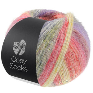 MEILENWEIT 100g Cosy Socks Dream - von Lana Grossa | 251-Terrakotta/Senf/Dunkelgrau/Blauviolett/Lila/Dunkelrot/Rot