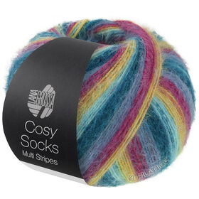 MEILENWEIT 100g Cosy Socks Multi Stripes von Lana Grossa