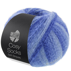 MEILENWEIT 100g Cosy Socks Soft Stripes - von Lana Grossa | 109-Hellblau/Himmelblau/Blau/Marine