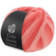 Lana Grossa MEILENWEIT 100g Cosy Socks Soft Stripes | 113-Lachs/Lachsrot/Koralle