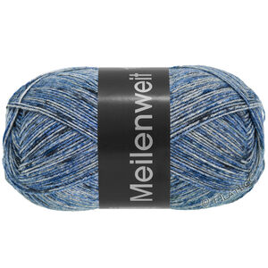 MEILENWEIT 100g Blue Denim Mix - von Lana Grossa | 4609-Hellblau/Mittelblau/Dunkelblau/Mittelgrau/Dunkelgrau