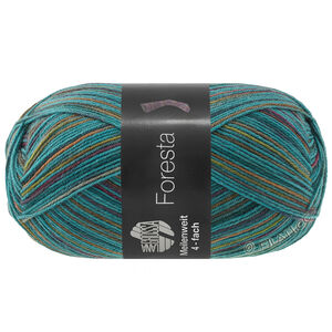 MEILENWEIT 100g Foresta - von Lana Grossa | 5325-Seegrün/Aubergine/Oliv/Umbra/Petrol/Graubeige/Rotviolett/Braun