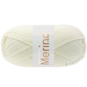 MEILENWEIT 100g Merino Extrafine - von Lana Grossa | 2405-Weiß