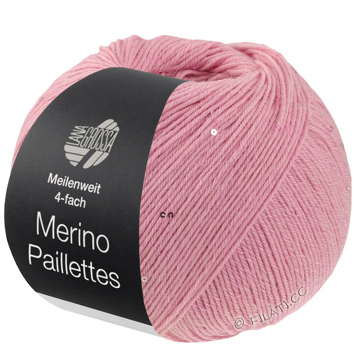 Lana Grossa MEILENWEIT 100g Merino Paillettes | 2301-Rosa