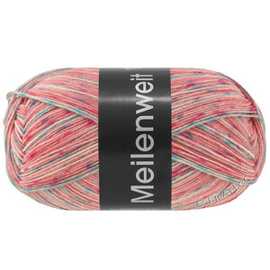 MEILENWEIT 100g Neve - von Lana Grossa | 4436-Nelke/Pink/Graublau/Rosé/Hellgrau/Minttürkis