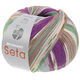 Lana Grossa MEILENWEIT 100g Seta Giappone | 3389-Blauviolett/Weiß/Oliv/Hellblau/Jade/Altrosa/Hellgrau