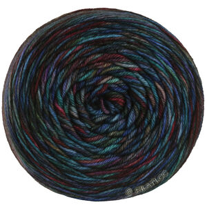 MEILENWEIT 100g Sooty - von Lana Grossa | 6222-Dunkelblau/Graublau/Hellblau/Graugrün/Schwarzgrün/Dunkelviolett