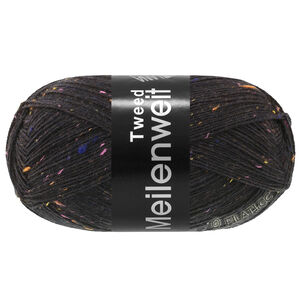 MEILENWEIT 100g Tweed - von Lana Grossa | 186-Kohlenschwarz