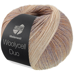 MEILENWEIT 100g Woolycell Duo - von Lana Grossa | 6009-Beige/Sandbeige/Grau