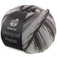 Lana Grossa MEILENWEIT 100g Woolycell Freddo | 6045-Hellgrau/Steingrau/Mausgrau/Dunkelgrau/Anthrazit/Silbergrau