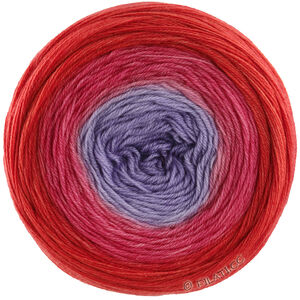 MERINO LACE AQUARELL - von Lana Grossa | 04-Grauviolett/Himbeer/Tomatenrot