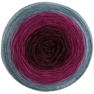 MERINO LACE AQUARELL - von Lana Grossa | 08-Blaugrau/Weinrot/Burgund