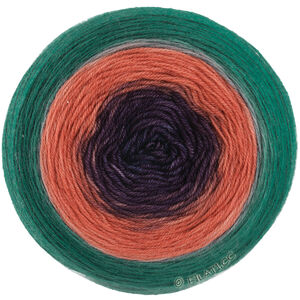 MERINO LACE AQUARELL - von Lana Grossa | 09-Dunkelbraun/Terrakotta/Dunkelpetrol