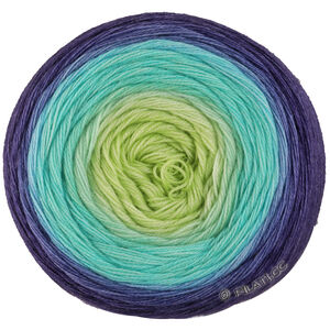 MERINO LACE AQUARELL - von Lana Grossa | 12-Limette/Blassgelb/Türkis/Petrol