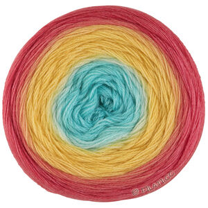 MERINO LACE AQUARELL - von Lana Grossa | 15-Lachsrot/Lachsorange/Gelb/Türkis